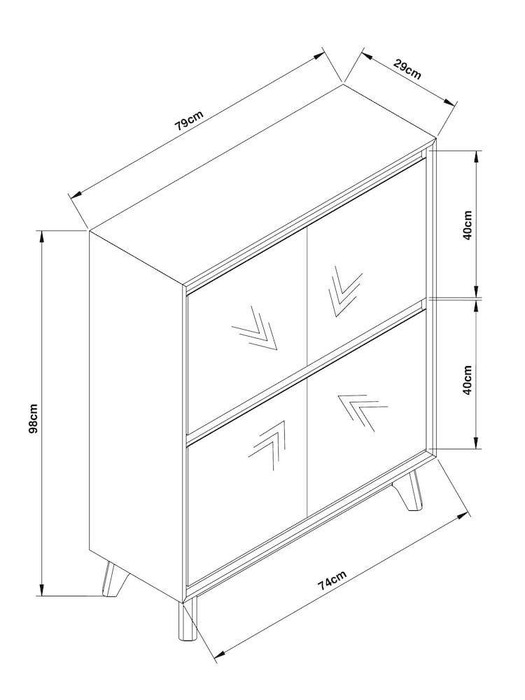 Light Natural Hayford Shoe Storage Cabinet - Image 10 of 10 Light Natural Hayford Shoe Storage Cabinet - Image 10 of 10