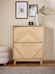Light Natural Hayford Shoe Storage Cabinet - Image 2 of 10