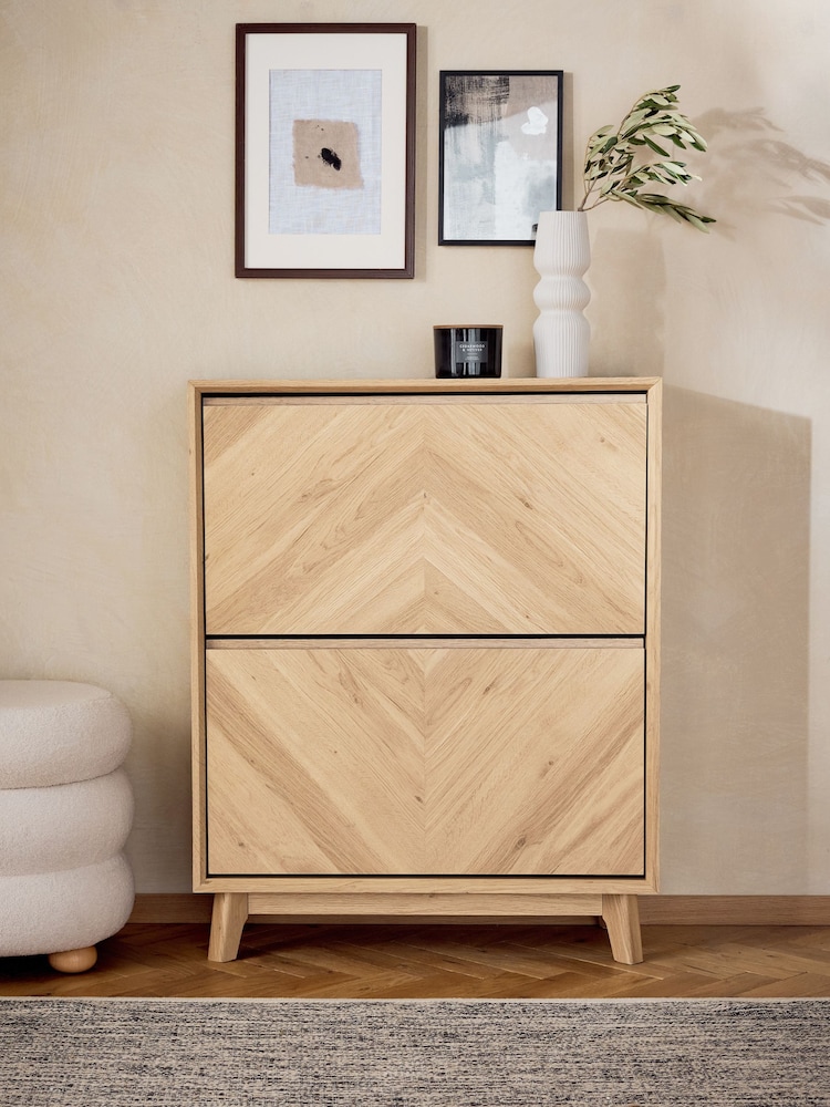 Light Natural Hayford Shoe Storage Cabinet - Image 2 of 10 Light Natural Hayford Shoe Storage Cabinet - Image 2 of 10