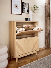 Light Natural Hayford Shoe Storage Cabinet - Image 3 of 10