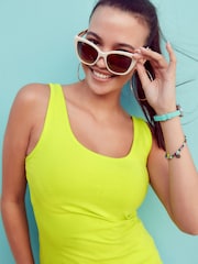 Green Lime Thick Strap Vest - Image 1 of 6