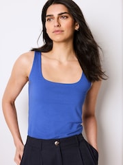 Cobalt Blue Square Neck Vest - Image 1 of 6