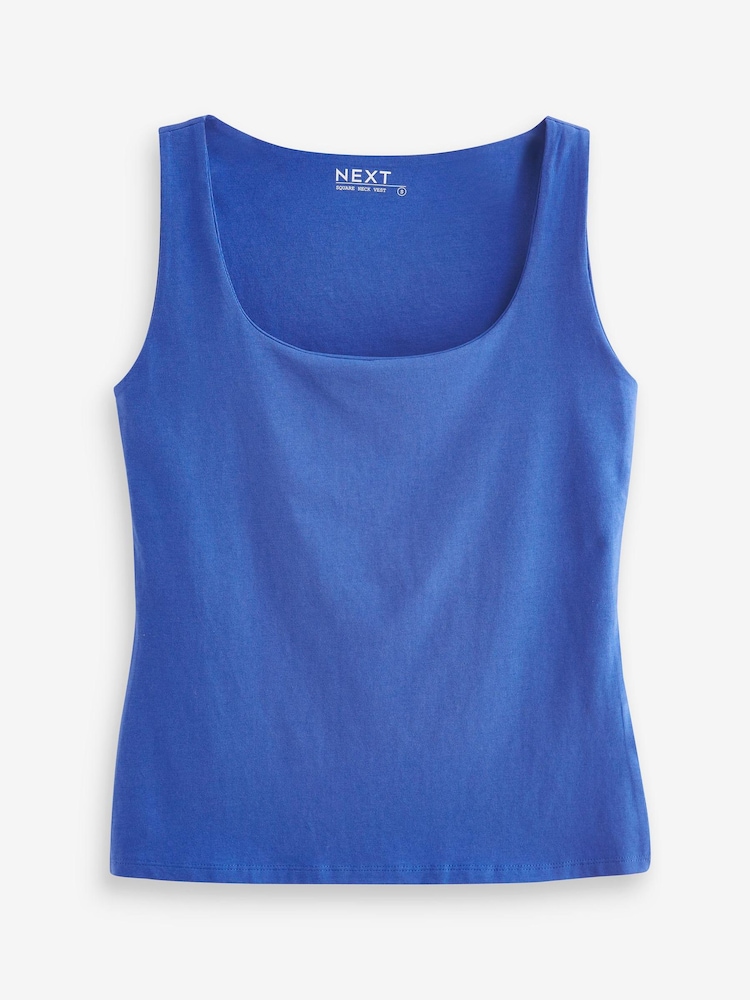 Cobalt Blue Square Neck Vest - Image 5 of 6