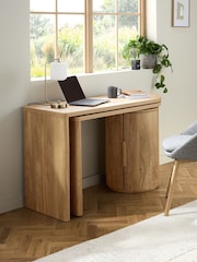 Light Natural Arches Swivel Desk - Image 3 of 12