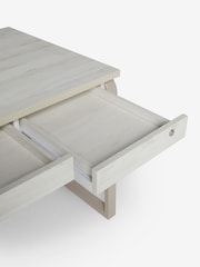 White Bronx Oak Effect Desk - Image 9 of 10