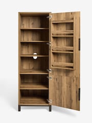 Dark Natural Bronx Kitchen Larder Cupboard - Image 9 of 11