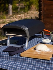 Bergner Black 12 Inch Portable Gas Pizza Oven with Pizza Peel & Bag - Image 1 of 4
