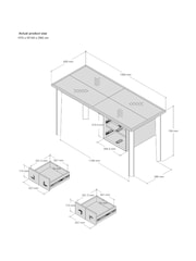 Light Natural Hayford Storage Desk - Image 4 of 10