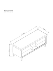 Light Natural Hayford Storage Trunk - Image 4 of 10