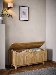 Light Natural Arches Storage Trunk - Image 2 of 9