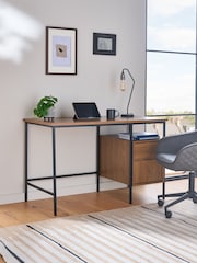 Dark Natural Marlow Desk - Image 1 of 9