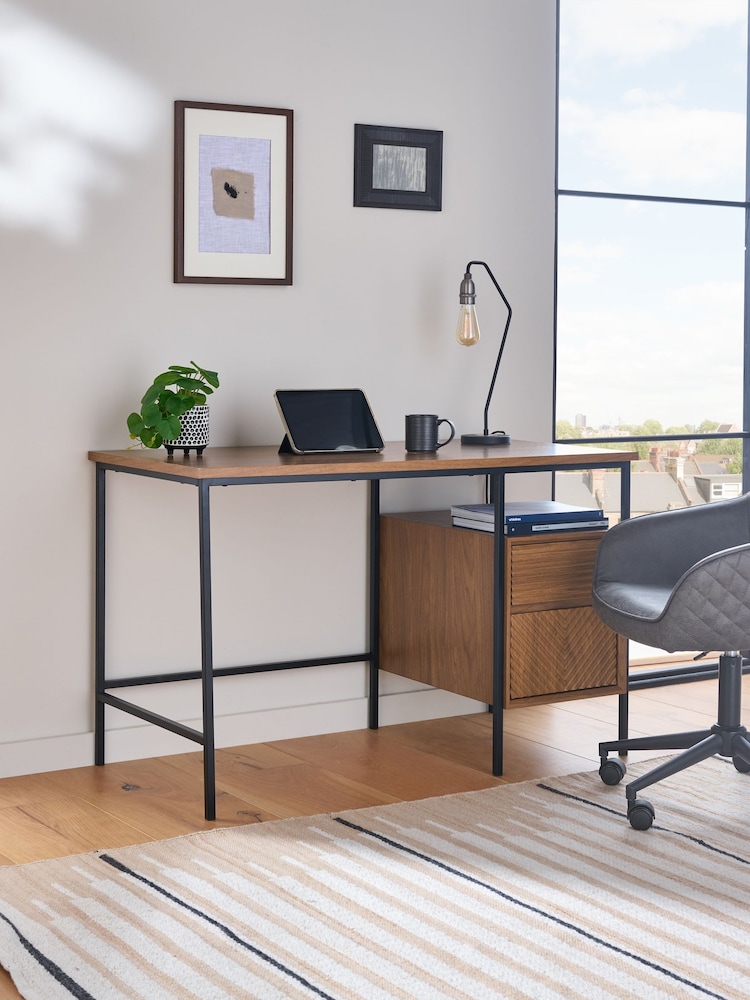Dark Natural Marlow Desk - Image 1 of 9