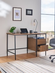 Dark Natural Marlow Desk - Image 2 of 9