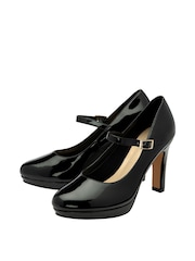 Lotus Jet Black Mary-Jane Shoes - Image 2 of 4