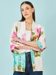 Yumi Floral Print Relaxed Kimono - Imagen 5 de 5