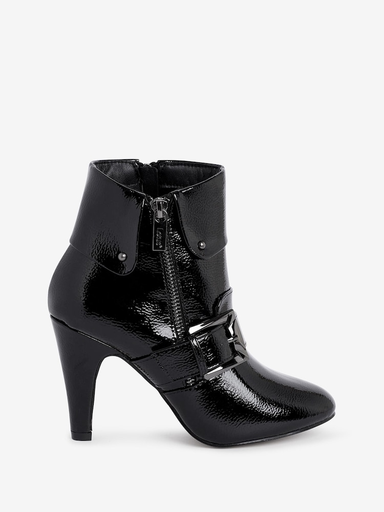 Lotus Black Lotus Patent Black Boots - Image 1 of 5