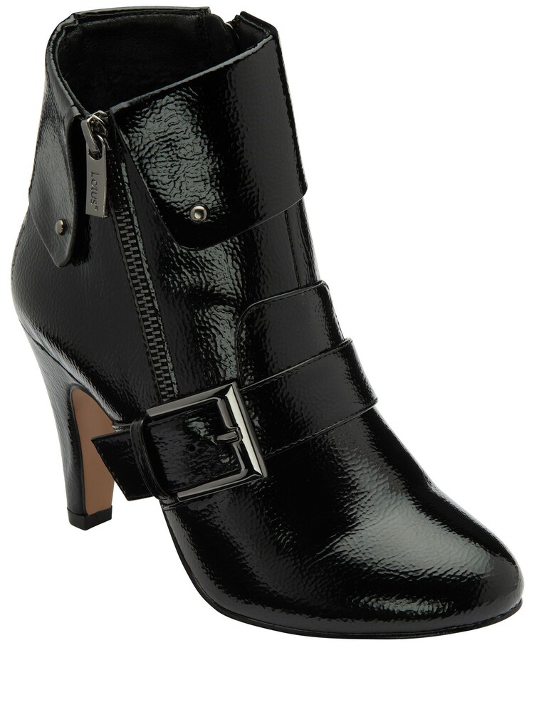 Lotus Black Lotus Patent Black Boots - Image 2 of 5