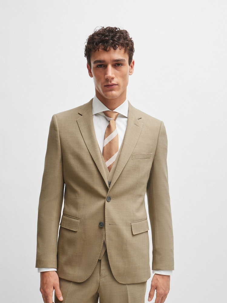 BOSS Natural Jasper Regular Fit Jacket - Image 1 of 6