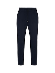HUGO Blue Performance Stretch Cotton Trousers with Drawcord Waist - Image 5 of 5