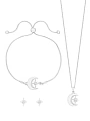 Jon Richard Silver Moon And Crystal Trio Set - Gift Boxed - Image 2 of 3
