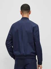 HUGO Navy Blue Slim Fit Performance Stretch Bomber Jacket - Image 2 of 6