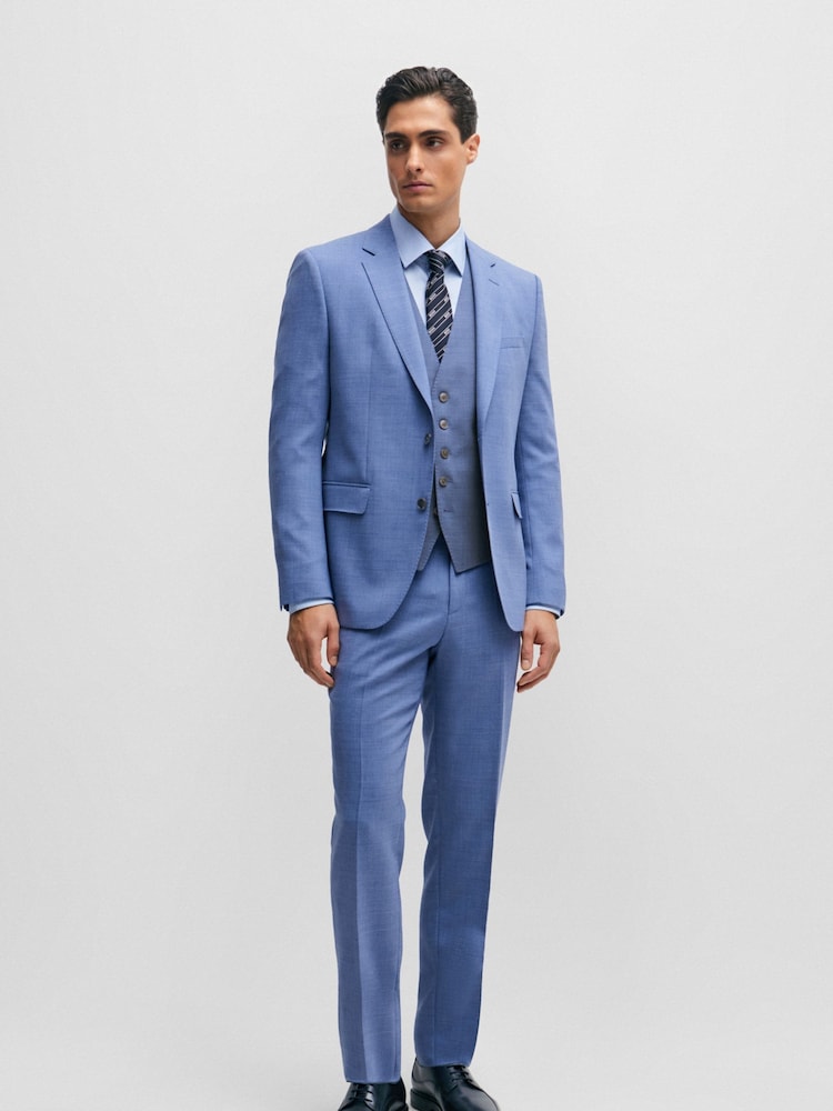 BOSS Blue Jasper Regular Fit Waistcoat - Image 1 of 5