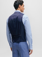 BOSS Blue Jasper Regular Fit Waistcoat - Image 2 of 5