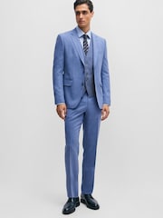 BOSS Blue Jasper Regular Fit Waistcoat - Image 3 of 5