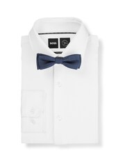 BOSS Blue Silk-Blend Jacquard Bow Tie and Pocket Square - Image 3 of 3