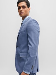 BOSS Light Blue Regular Fit Jasper Jacket - Image 4 of 6