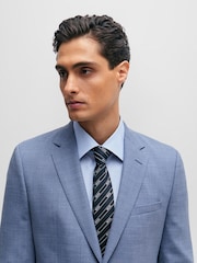 BOSS Light Blue Regular Fit Jasper Jacket - Image 5 of 6