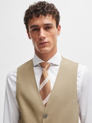 BOSS Natural Jasper Regular Fit Waistcoat - Image 4 of 6