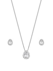 Jon Richard Cubic Zirconia Pear Stone Set - Imagem 2 de 2
