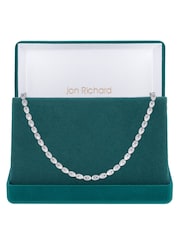 Jon Richard Silver Cubic Zirconia Tennis Necklace - Image 1 of 4