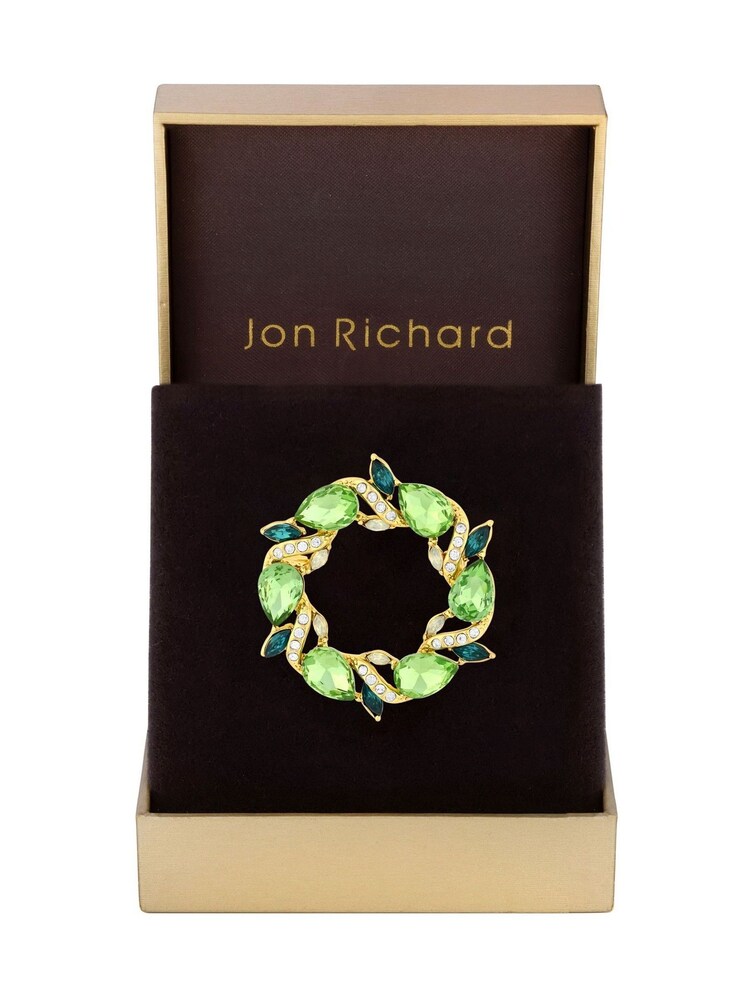 Jon Richard Gold Wreath Brooch - Gift Boxed - Image 1 of 3