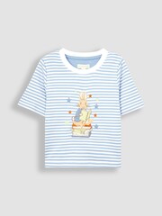 JoJo Maman Bébé Blue Peter Rabbit Jersey Pyjamas - Image 3 of 6