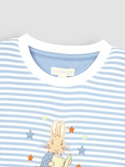 JoJo Maman Bébé Blue Peter Rabbit Jersey Pyjamas - Image 4 of 6