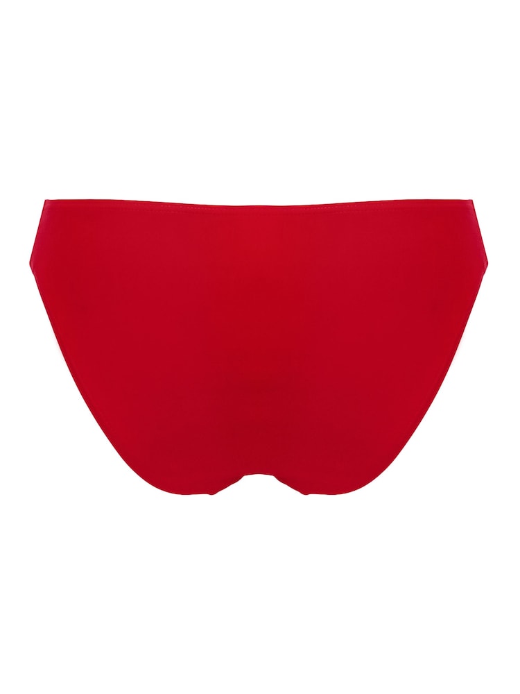 Pour Moi Red Free Spirit Frill Waist Bikini Briefs - Image 4 of 4