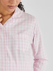JoJo Maman Bébé Pink Gingham Maternity Pyjamas Set - Image 4 of 5