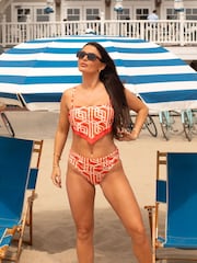 Pour Moi Orange Casablanca Underwired Removable Straps Scarf Bikini Top - Image 3 of 6