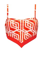 Pour Moi Orange Casablanca Underwired Removable Straps Scarf Bikini Top - Image 5 of 6