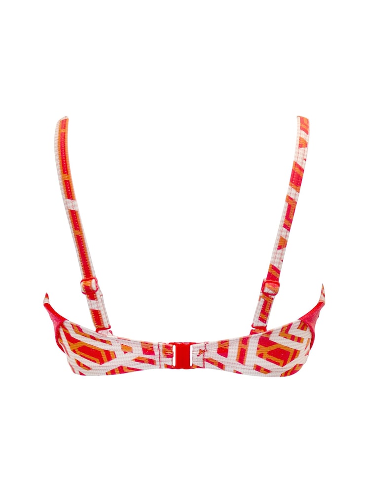 Pour Moi Orange Casablanca Underwired Removable Straps Scarf Bikini Top - Image 6 of 6