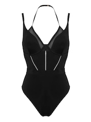 Pour Moi Black Sydney Double Strap Underwired Swimsuit - Image 3 of 4