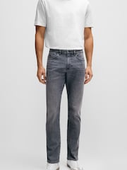 BOSS Grey Delaware Slim Fit Jeans - Image 1 of 5