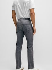 BOSS Grey Delaware Slim Fit Jeans - Image 2 of 5
