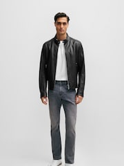 BOSS Grey Delaware Slim Fit Jeans - Image 3 of 5