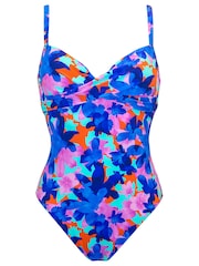 Pour Moi Blue Floral Free Spirit Swimsuit - Image 3 of 4