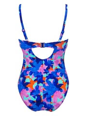 Pour Moi Blue Floral Free Spirit Swimsuit - Image 4 of 4
