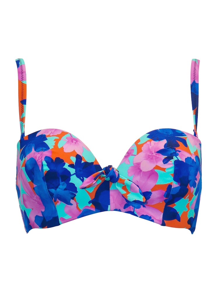 Albastru floral - Sutien de plajă Pour Moi Heatwave - Image 3 of 4