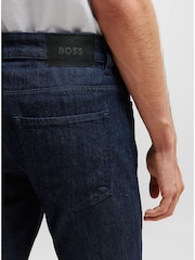 BOSS Dark Indgio Wash Delaware Slim Fit Jeans - Image 4 of 5